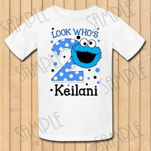 Sesame Street birthday shirts